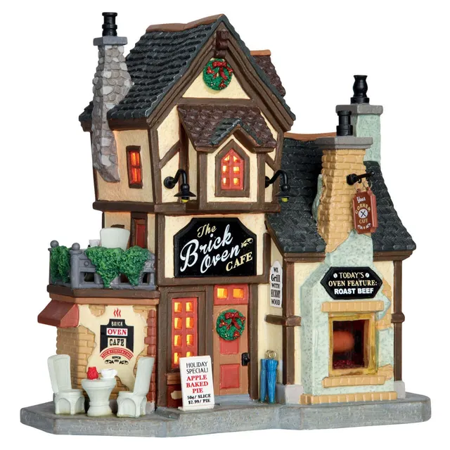 lemax-the-brick-oven-cafe-miniature-b-timent-caf-de-village image 1