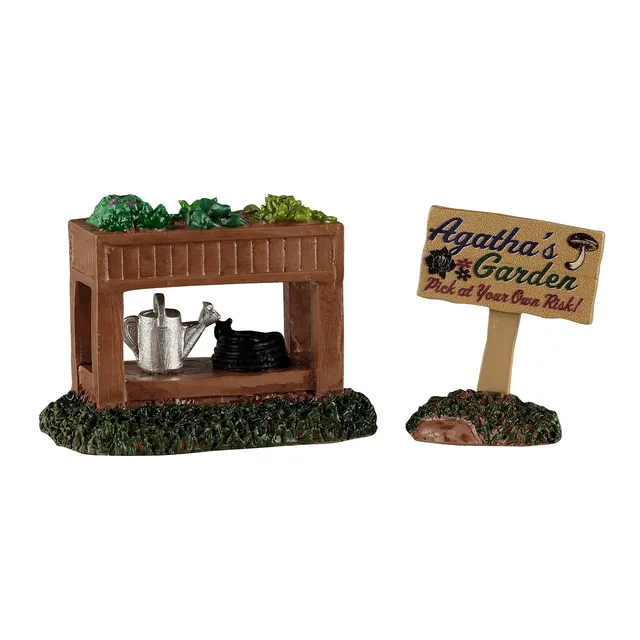 lemax-agatha-s-garden-stand-herboriste-halloween-spooky-town image 1