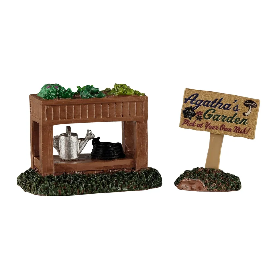 lemax-agatha-s-garden-stand-herboriste-halloween-spooky-town image 1