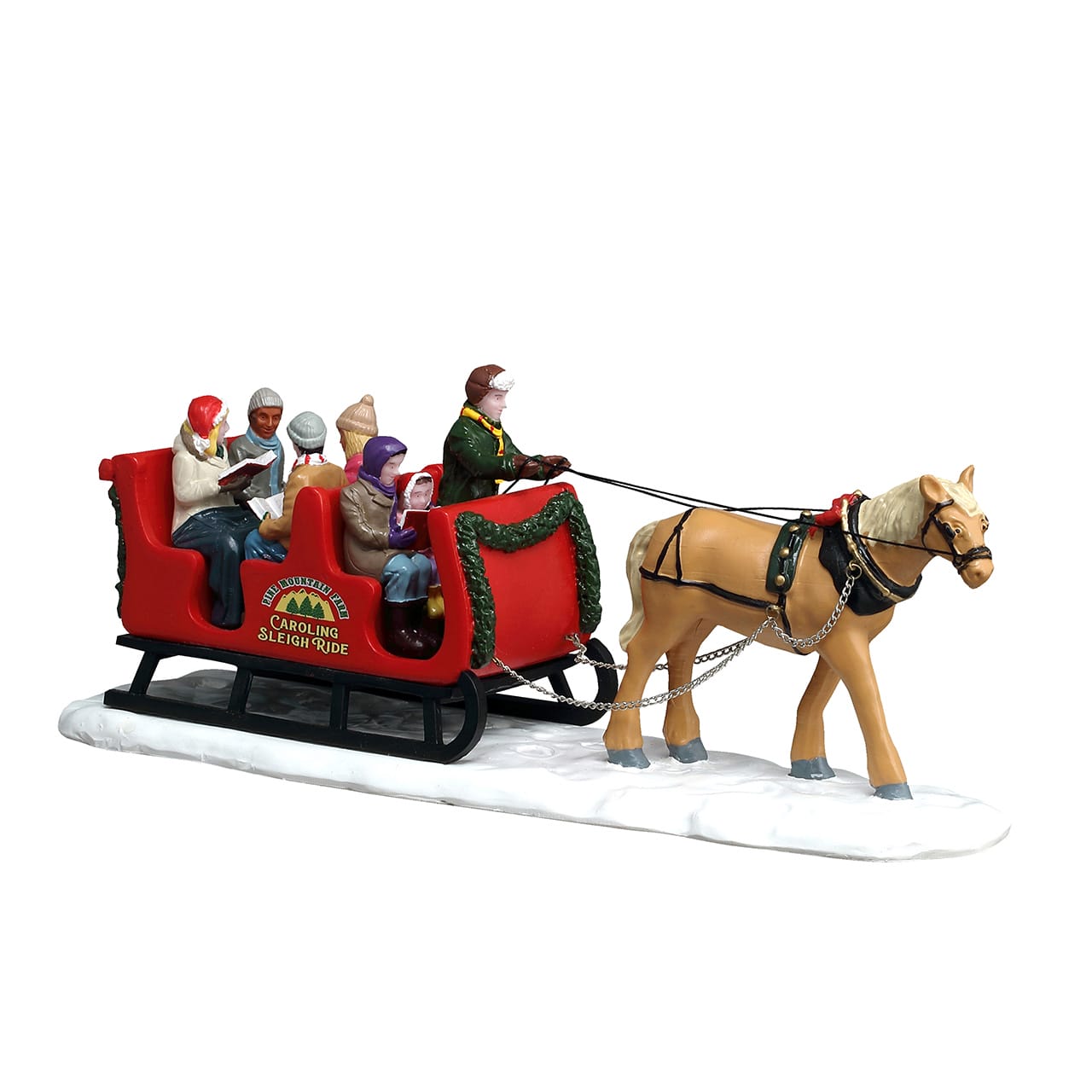 lemax-caroling-sleigh-ride-tra-neau-miniature-harvest-crossing image 1
