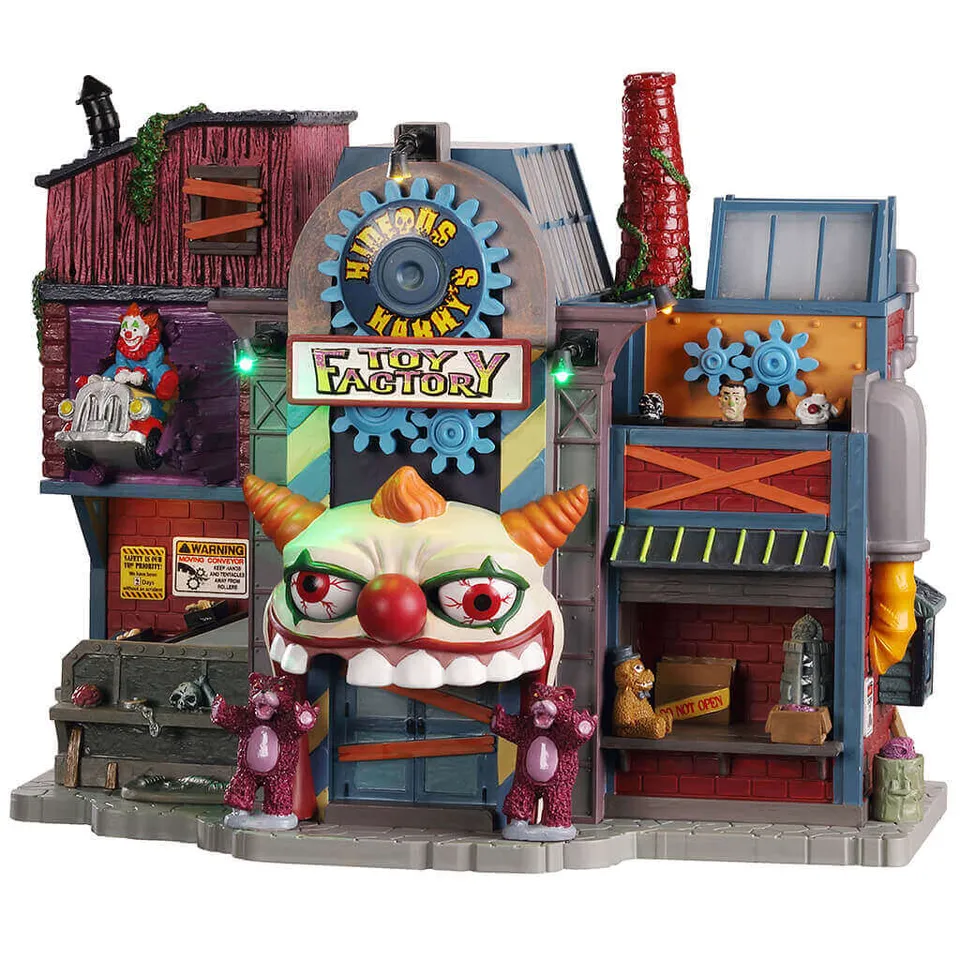 lemax-hideous-harry-s-toy-factory-usine-anim-e-spooky-town image 1