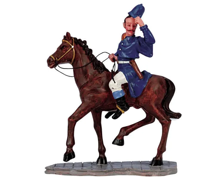 lemax-mounted-policeman-figurine-agent-cheval image 1