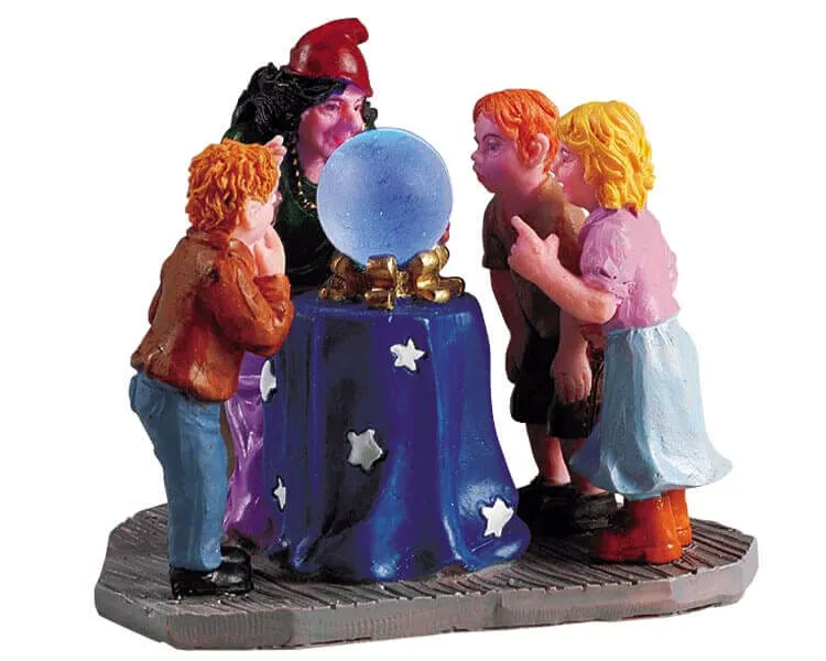 lemax-psychic-figurine-miniature-spooky-town-voyante image 1