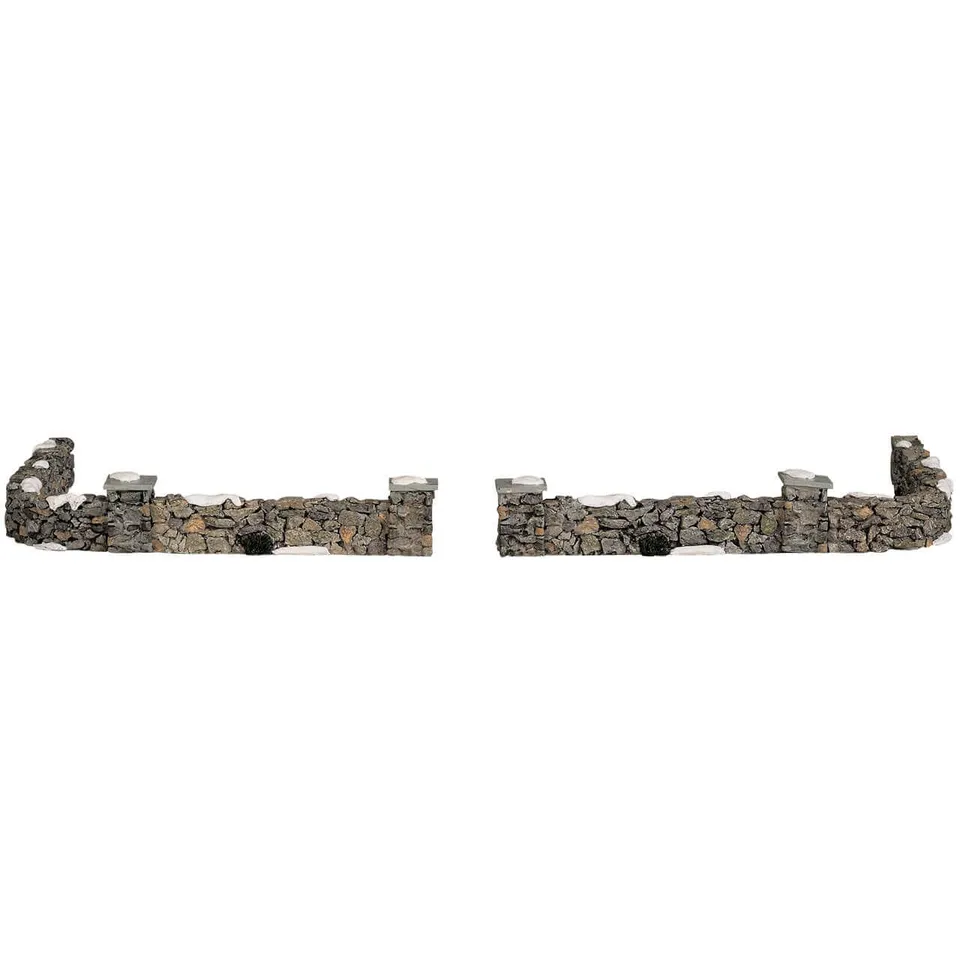 lemax-colonial-stone-wall-muret-en-pierre-lot-de-10-pour-village-miniature image 1