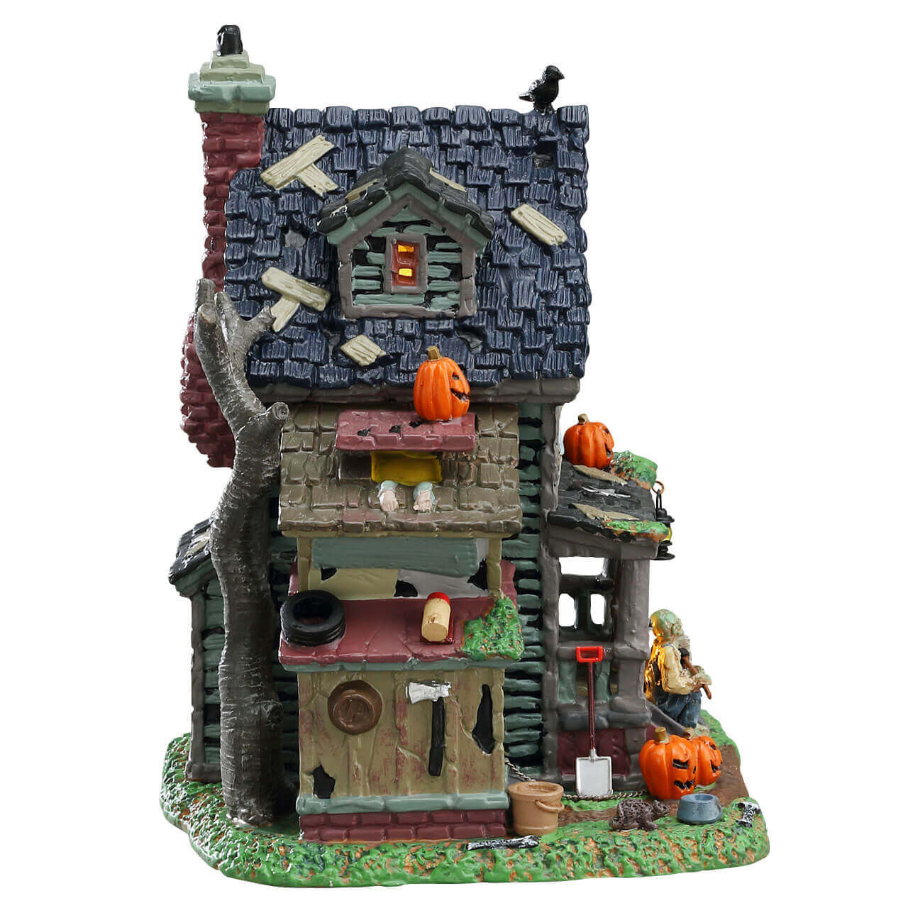lemax-creepy-neighborhood-house-maison-hant-e-miniature-spooky-town image 3