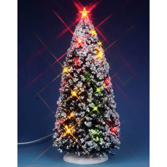 lemax-9-in-lighted-christmas-tree-sapin-lumineux-miniature image 1