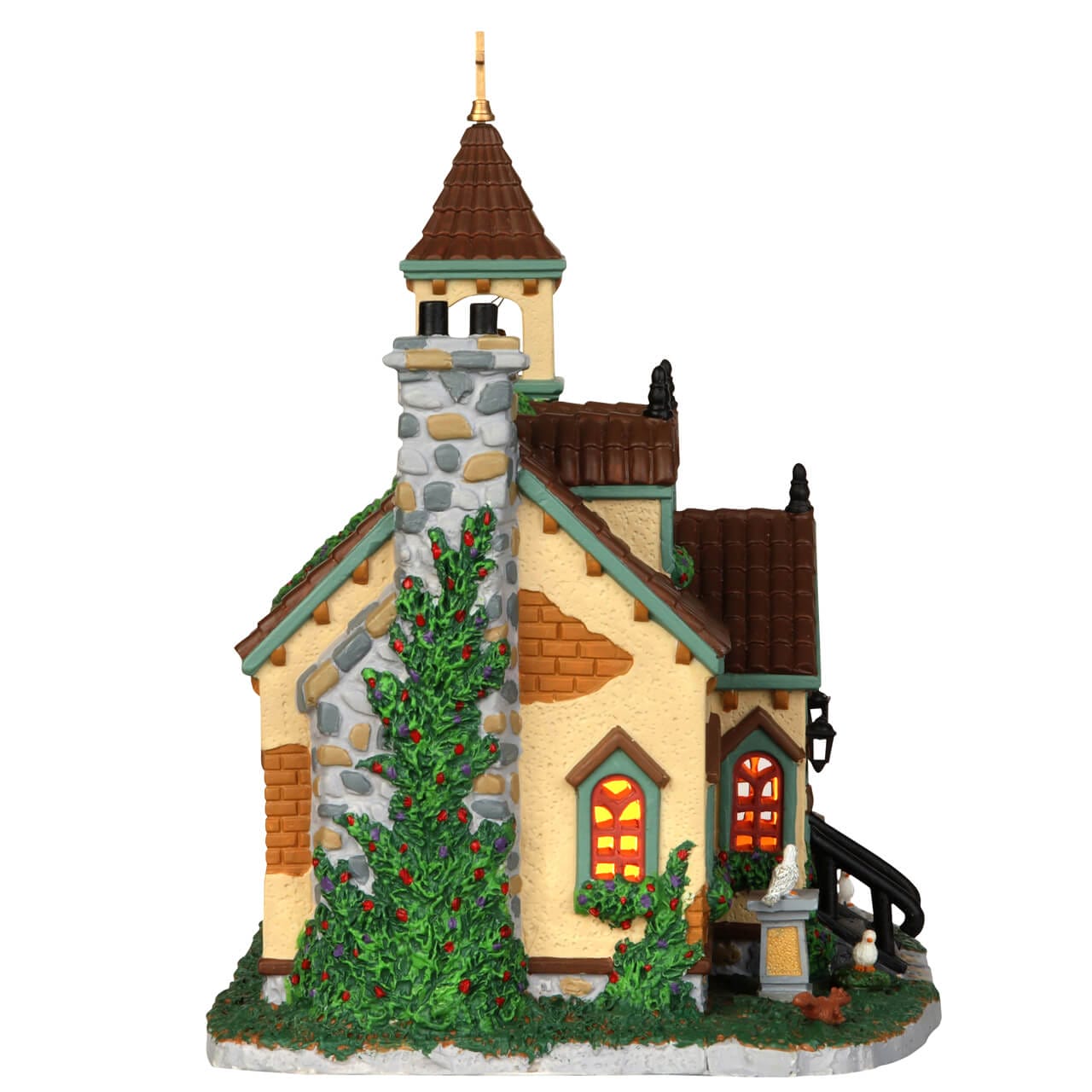 lemax-stone-ridge-abbey-abbaye-miniature-village-de-no-l image 2