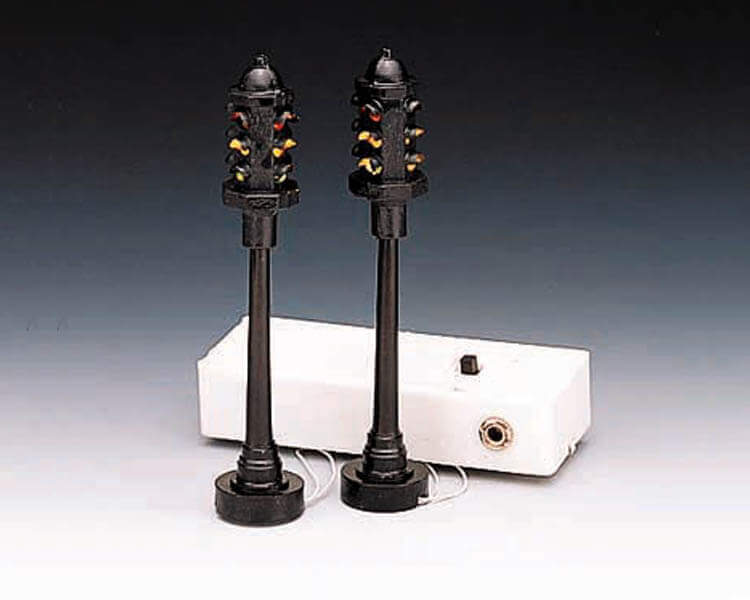 lemax-flashing-stop-light-set-de-2-feux-miniatures image 1