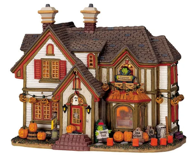 lemax-halloween-party-house-maison-miniature-spooky-town image 1