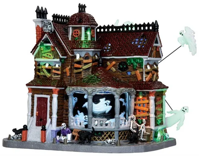 lemax-last-house-on-the-left-lot-de-2-maisons-hant-es-spooky-town image 1