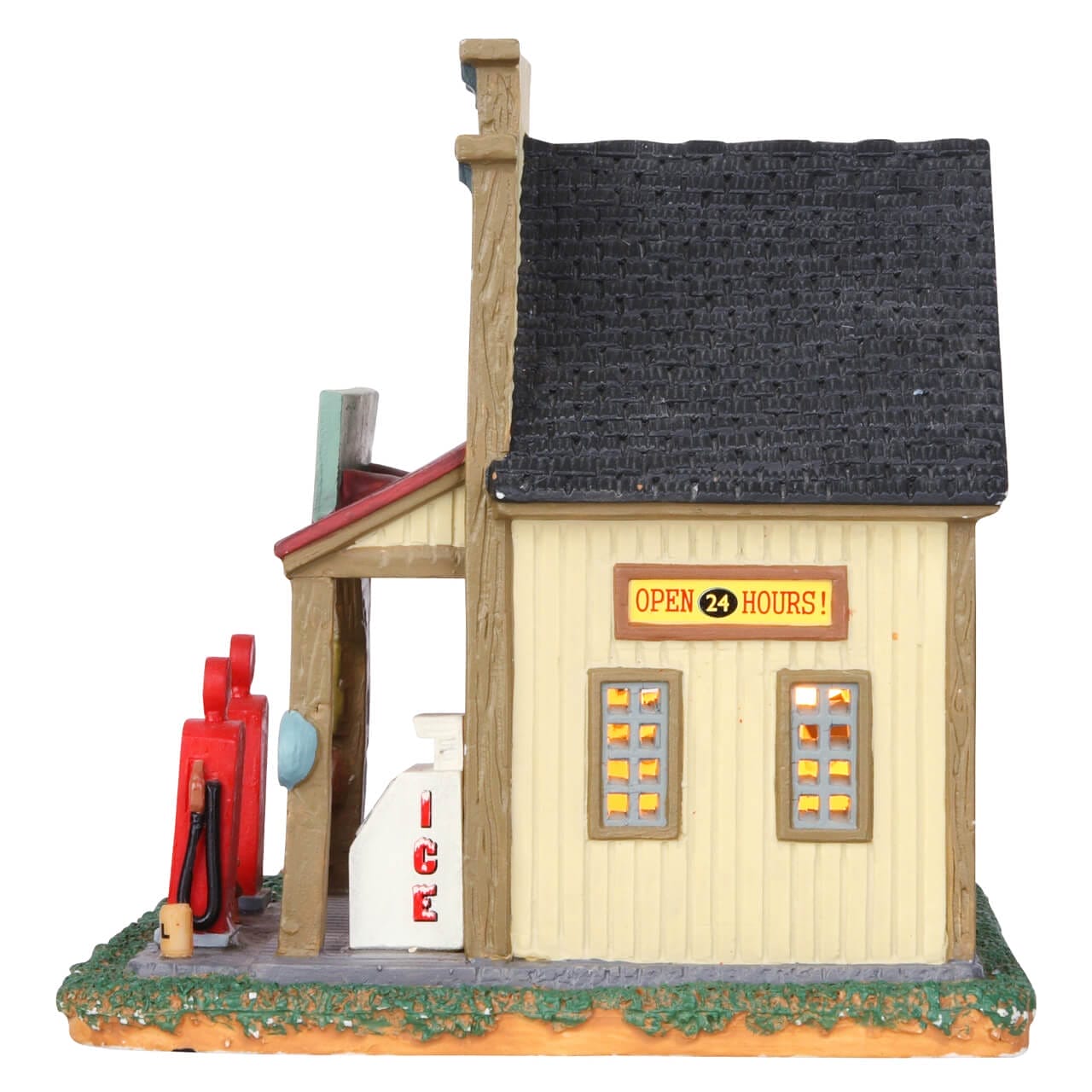 lemax-gilbert-s-gasoline-station-miniature-station-service-vintage image 2