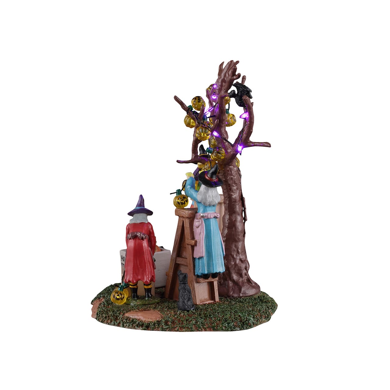 lemax-decorating-the-spooky-tree-figurine-miniature-spooky-town image 3