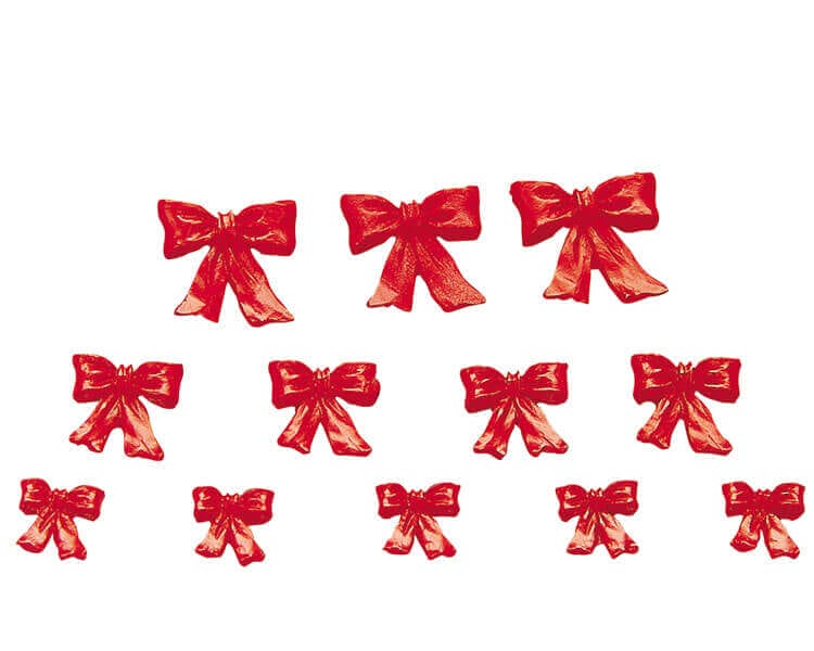 lemax-christmas-red-bow-d-coration-miniature-n-ud-rouge image 1