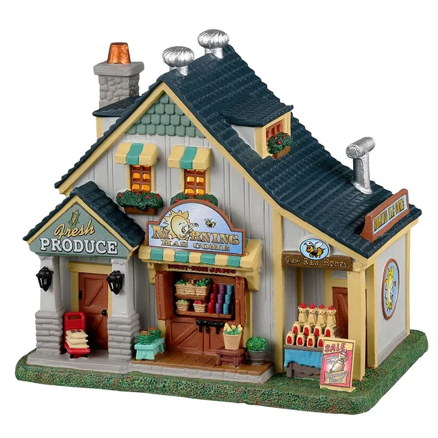 lemax-morning-has-come-market-b-timent-miniature-caddington image 1