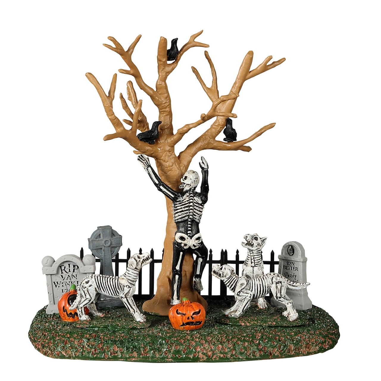 lemax-in-the-wrong-graveyard-figurine-miniature-squelette-halloween image 5
