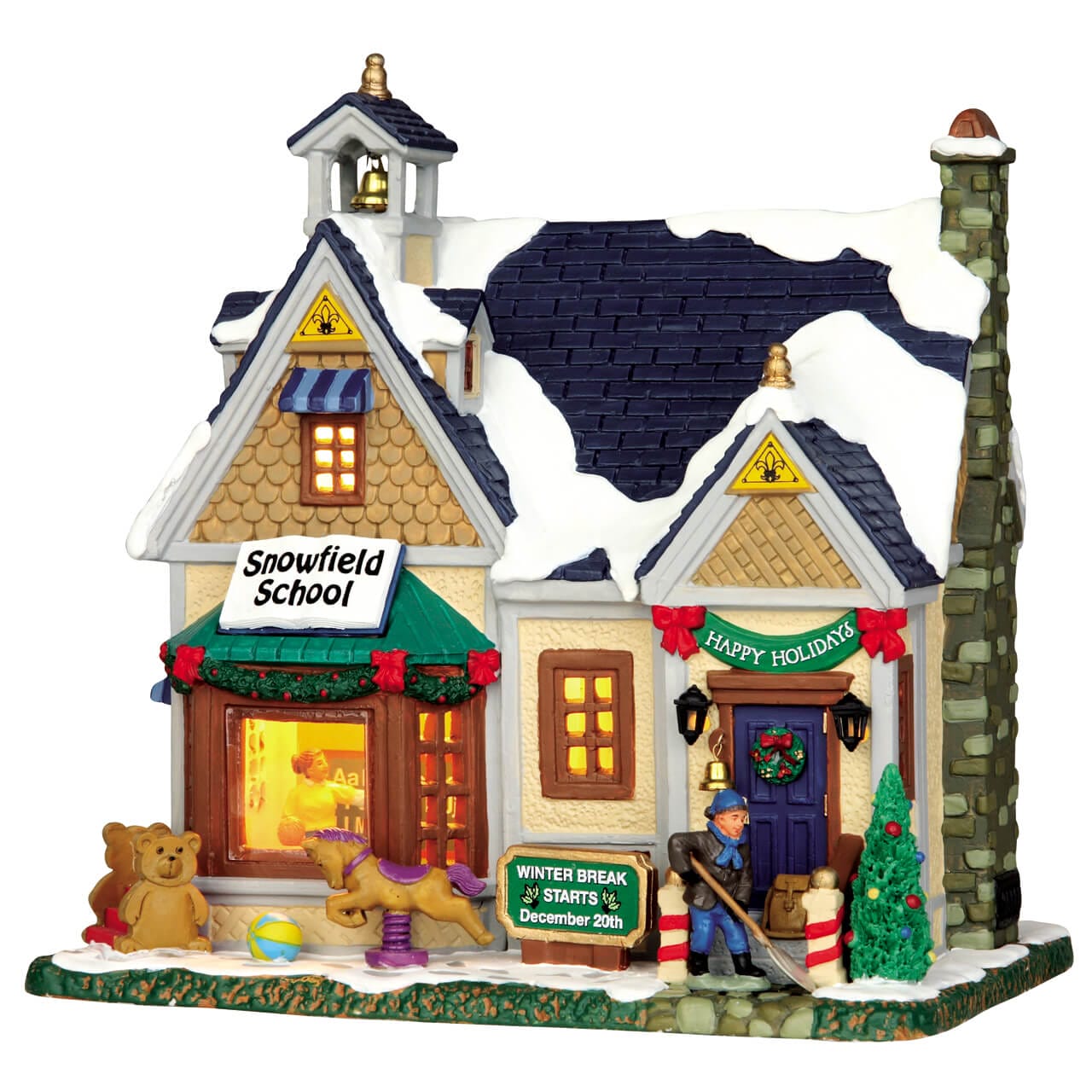 lemax-snowfield-school-b-timent-de-village-illumin image 1