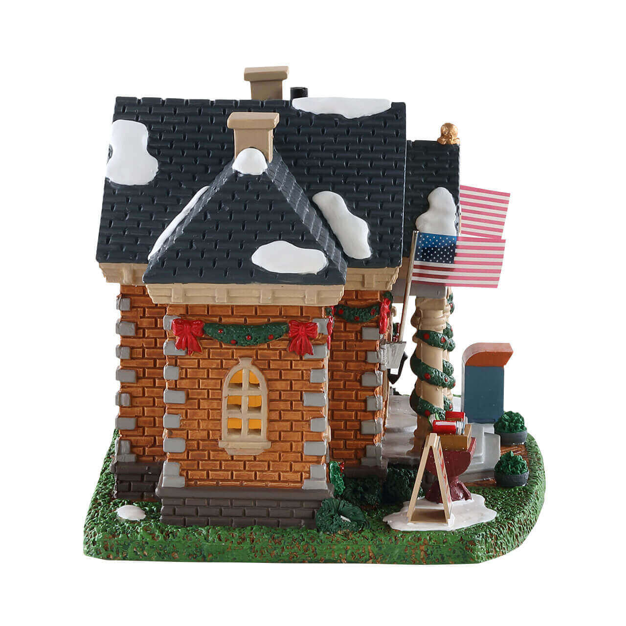 lemax-maybridge-public-library-b-timent-miniature-de-village-de-collection image 3