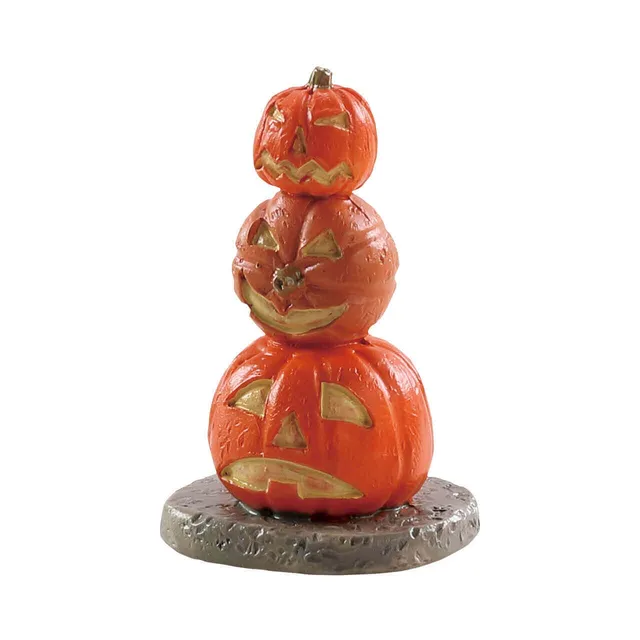 lemax-stacked-spooky-pumpkins-figurine-miniature-halloween image 1