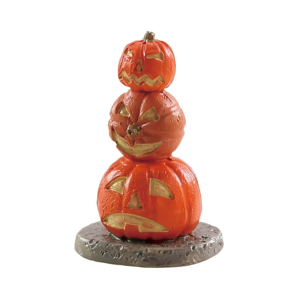 lemax-stacked-spooky-pumpkins-figurine-miniature-halloween image 1