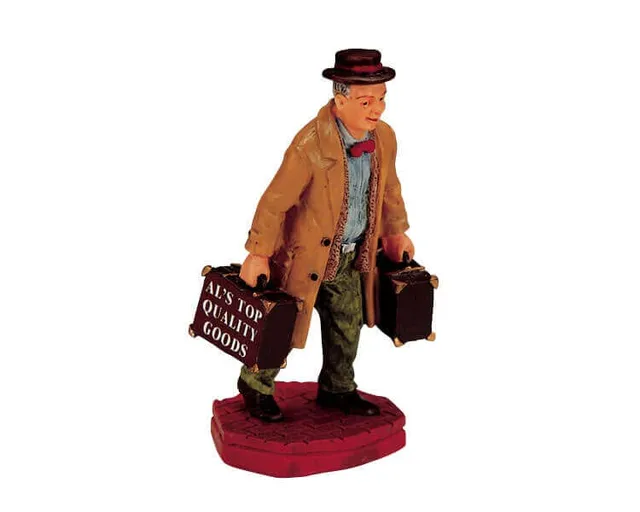 lemax-traveling-salesman-figurine-repr-sentant-ambulant-miniature image 1