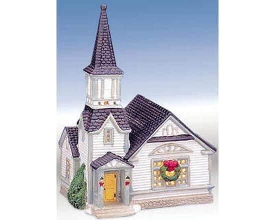 lemax-new-parish-church-glise-miniature-lumineuse image 1