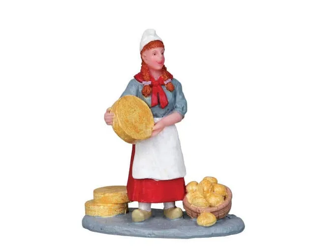 lemax-cheese-seller-figurine-marchand-de-fromages-pour-village image 1