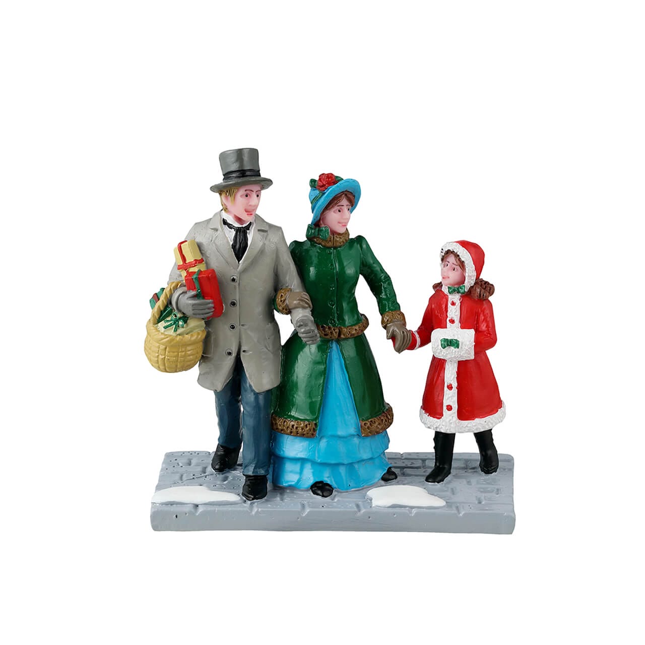 lemax-christmas-eve-shopping-figurine-miniature-famille-caddington image 1