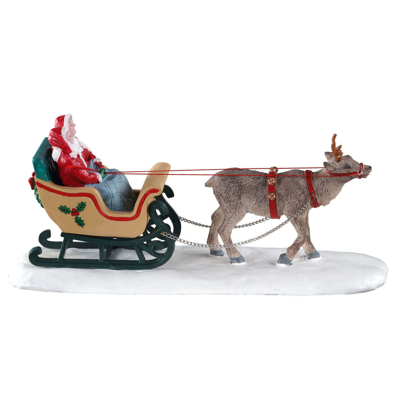 lemax-north-pole-sleigh-ride-figurine-miniature-tra-neau-p-re-no-l-et-m-re-no-l image 2