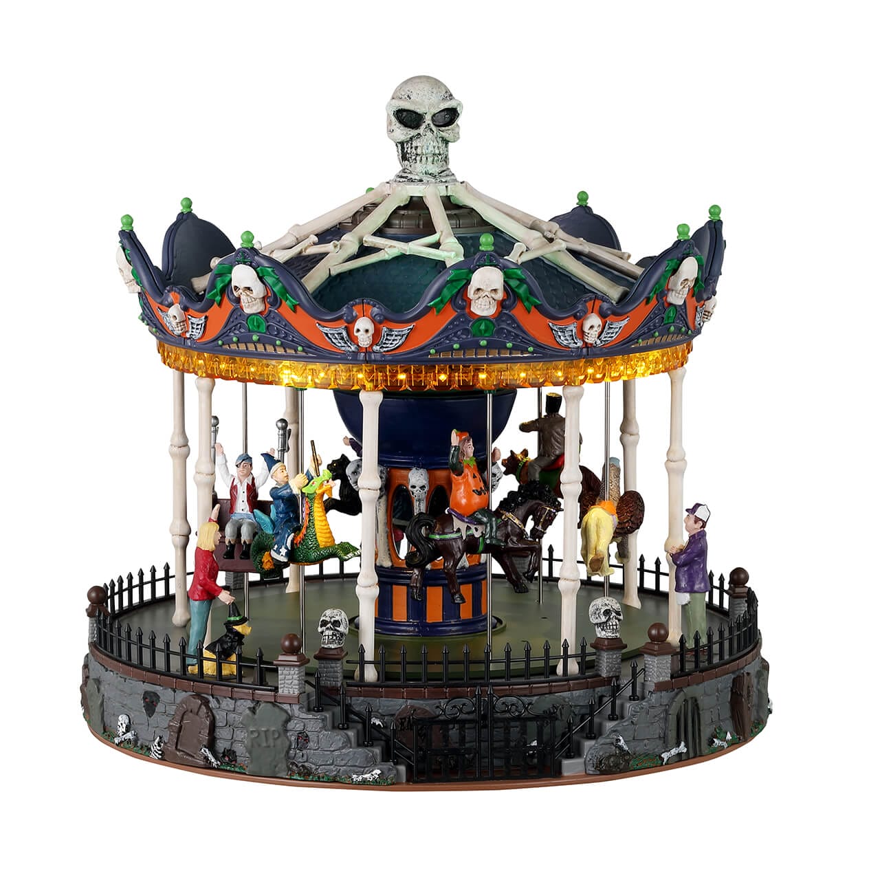 lemax-scary-go-round-man-ge-hant-anim-spooky-town image 1