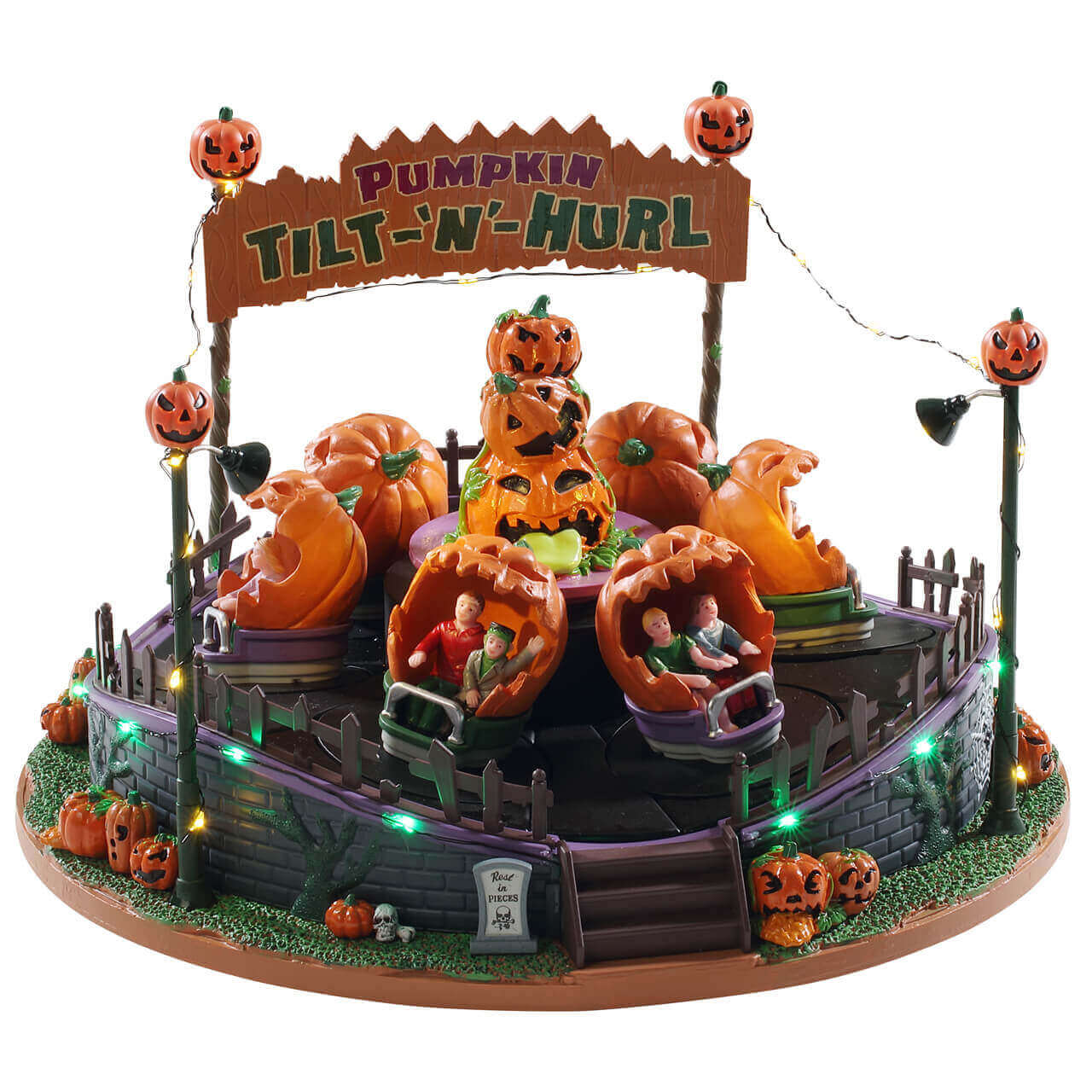 lemax-pumpkin-tilt-n-hurl-man-ge-lumineux-anim-spooky-town image 1