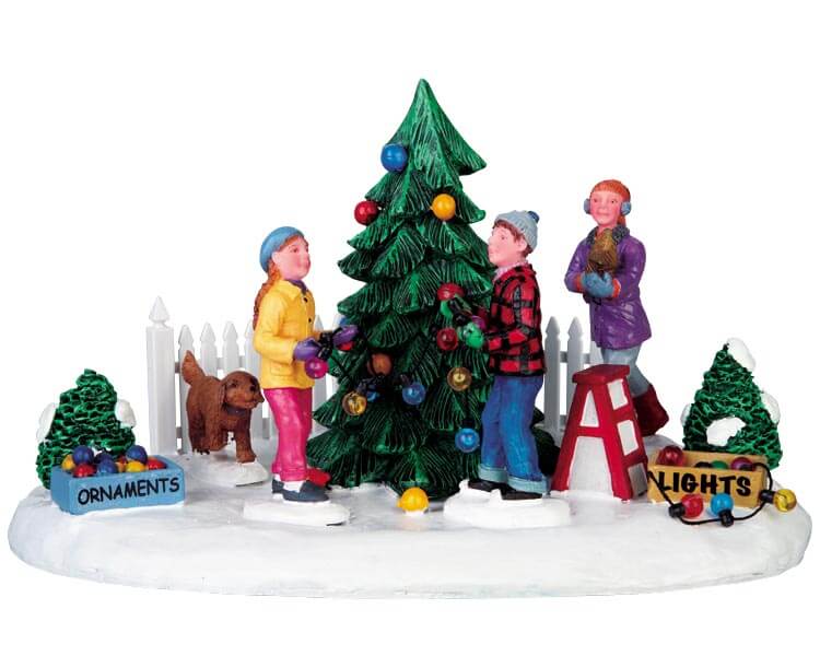 lemax-decorating-front-yard-tree-figurine-miniature-de-no-l image 1