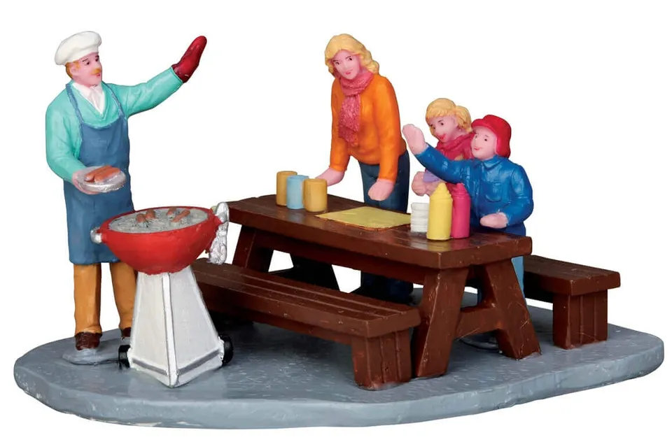 lemax-dogs-anyone-figurine-promeneur-de-chiens-miniature image 1