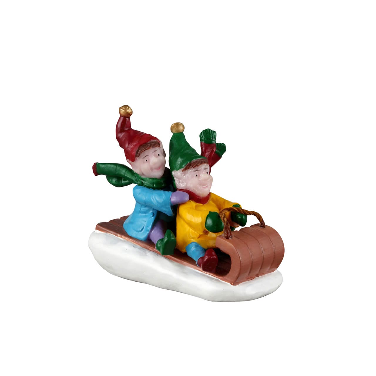lemax-toboganning-figurine-lutins-en-luge-santa-s-wonderland image 1