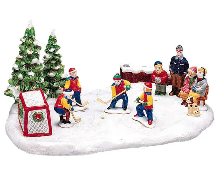 lemax-hockey-game-figurine-miniature-sc-ne-de-hockey image 1
