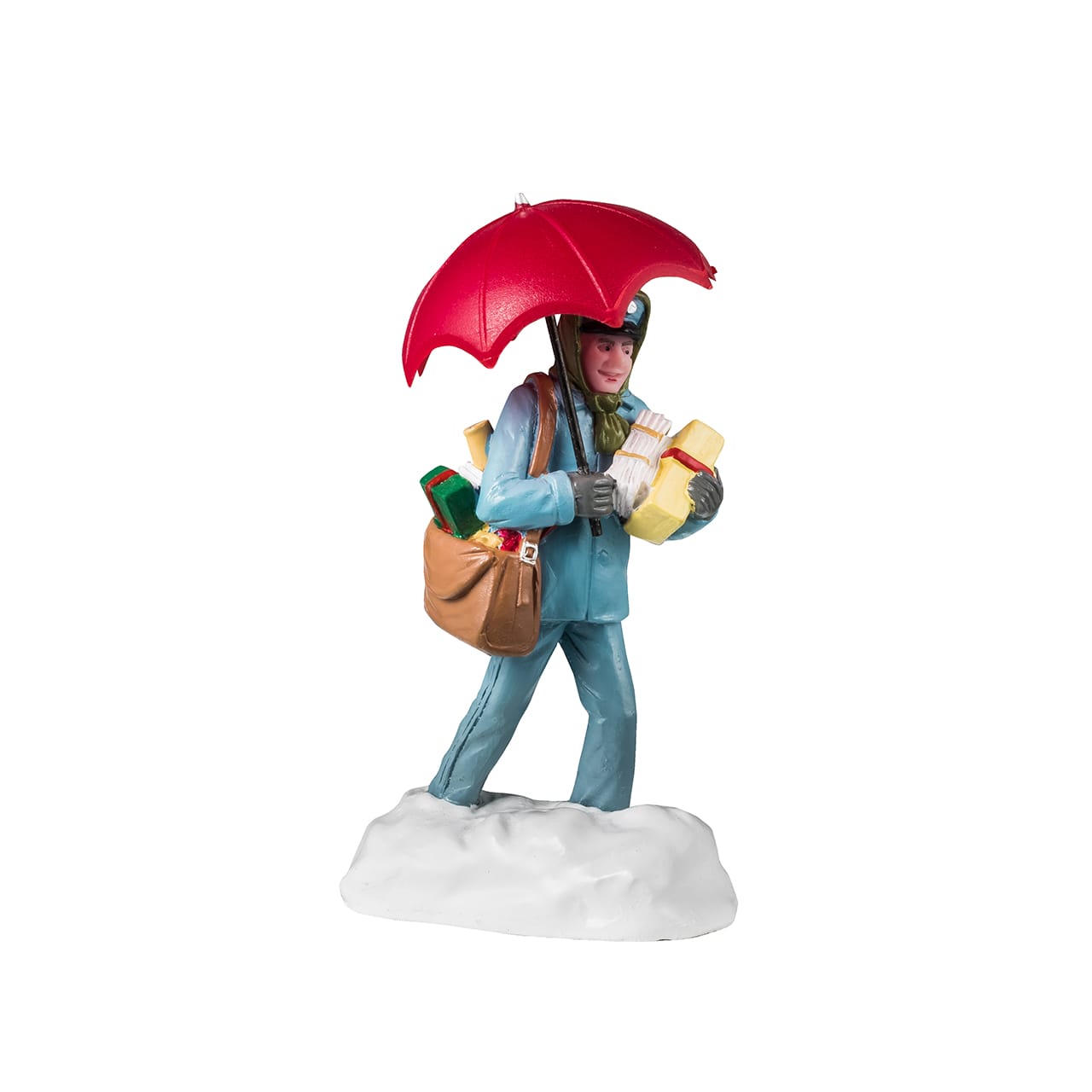 lemax-snowy-delivery-figurine-facteur-sous-la-neige-vail-village image 1