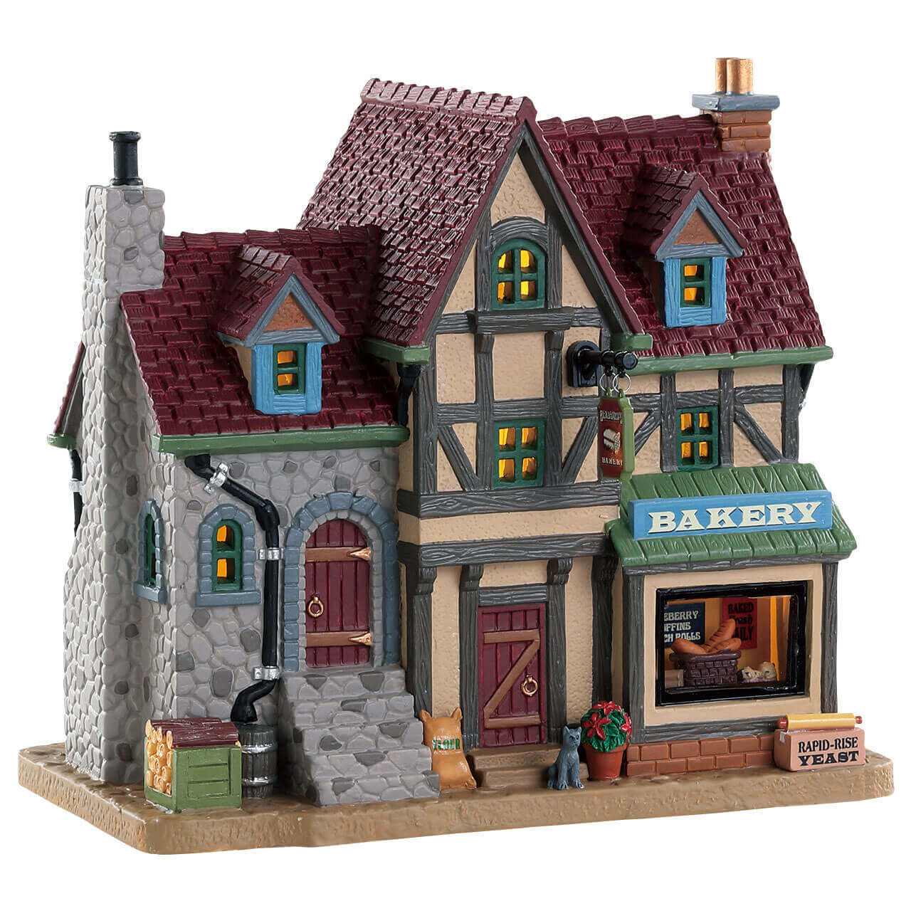 lemax-benjamins-bakery-boulangerie-miniature-lumineuse-de-no-l image 1