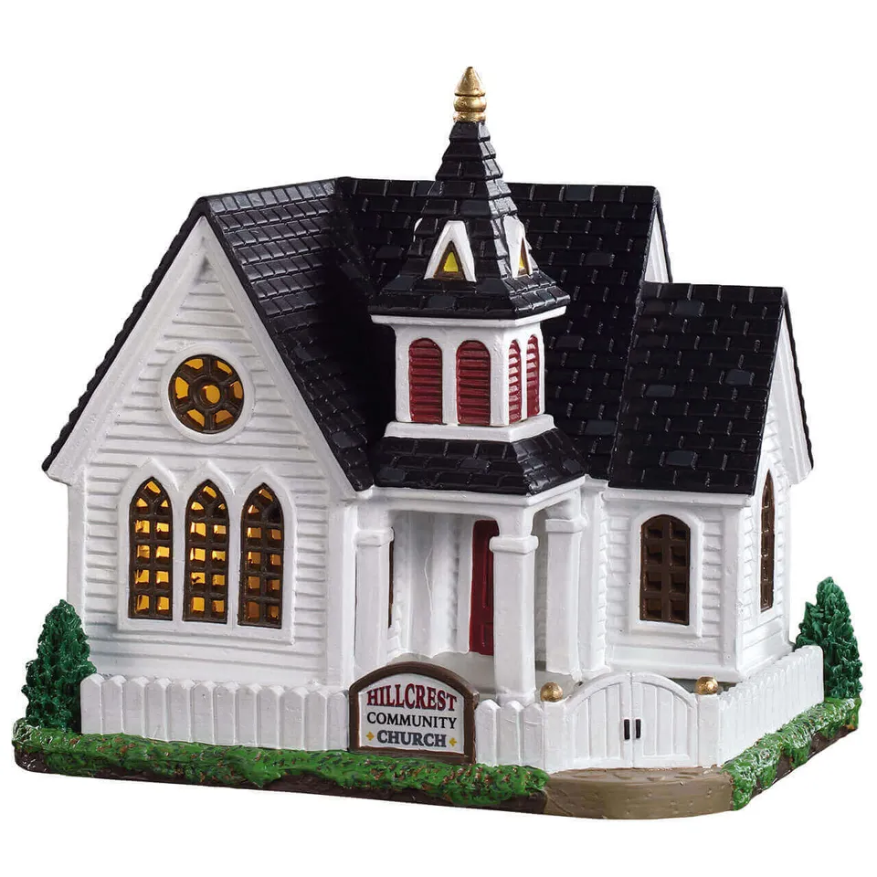 lemax-hillcrest-community-church-glise-harvest-crossing-miniature image 1