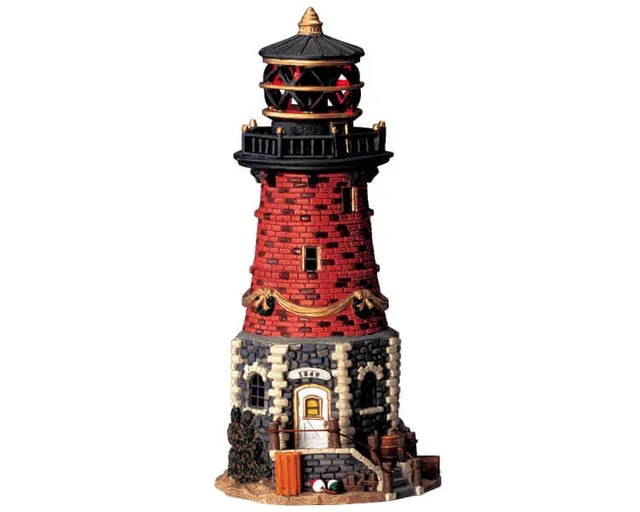 lemax-old-jetty-lighthouse-phare-miniature-lumineux image 1