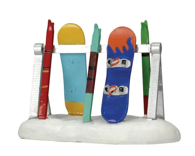 lemax-ski-rack-accessoire-porte-skis-village-de-no-l image 1
