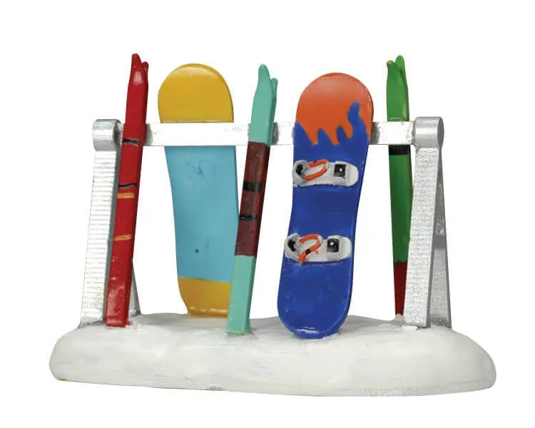 lemax-ski-rack-accessoire-porte-skis-village-de-no-l image 1