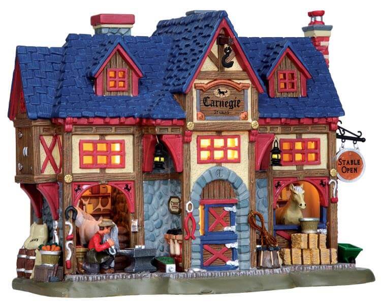 lemax-carnegie-stables-b-timent-miniature-curies image 1