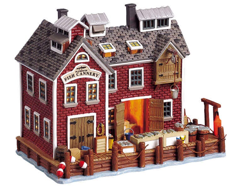 lemax-plymouth-fish-cannery-b-timent-conserverie-miniature image 2