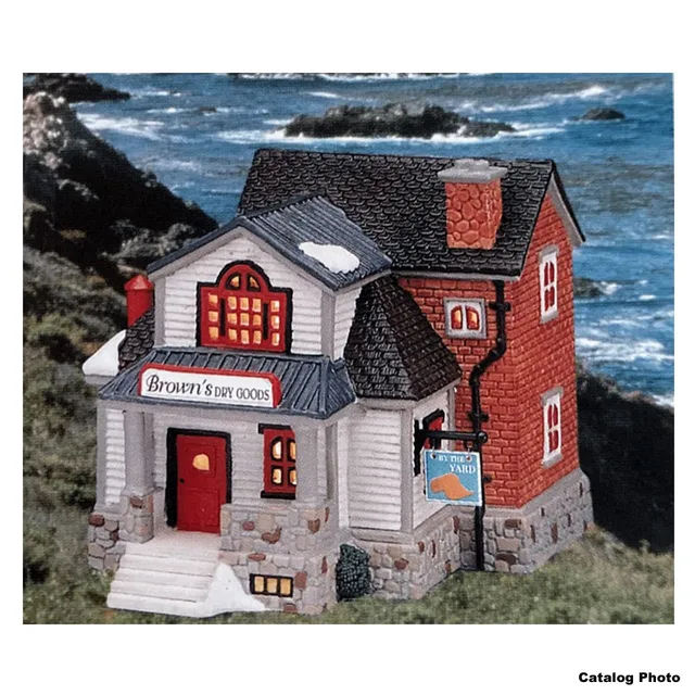 lemax-brown-s-dry-goods-picerie-de-village-miniature-illumin-e image 1