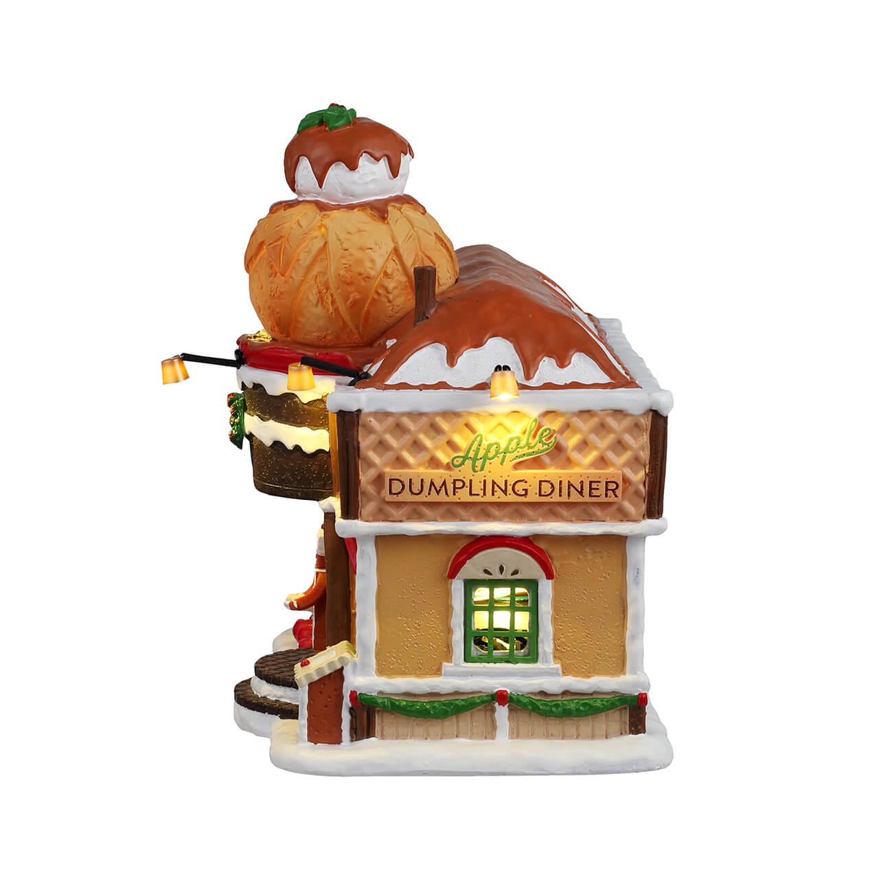lemax-apple-dumpling-diner-maison-illumin-e-sugar-n-spice image 3