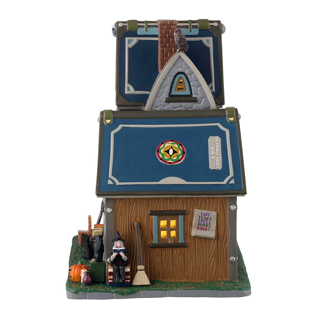 lemax-spellbound-books-terrible-tales-maison-spooky-town image 3