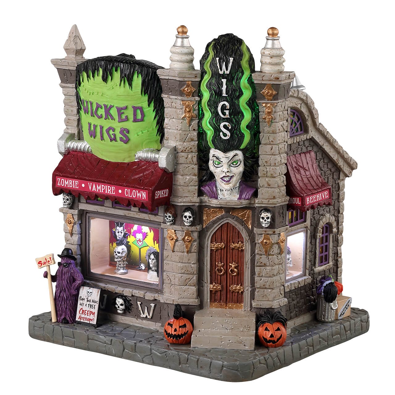 lemax-wicked-wigs-boutique-miniature-spooky-town image 1