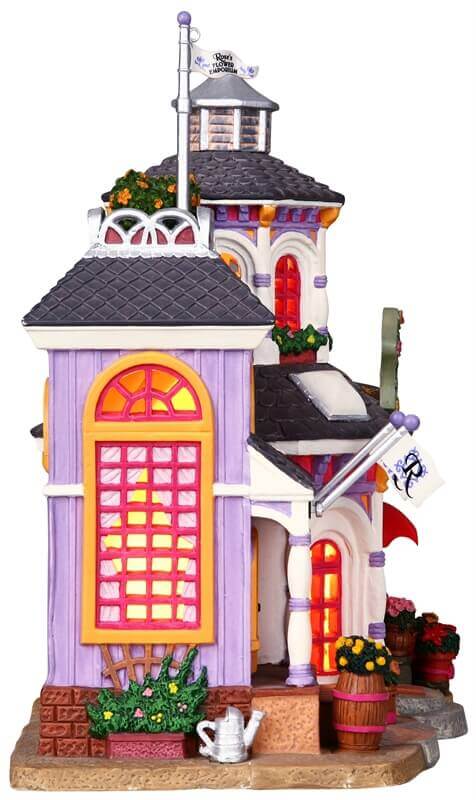 lemax-rose-s-flower-emporium-boutique-fleurie-miniature-lumineuse image 3