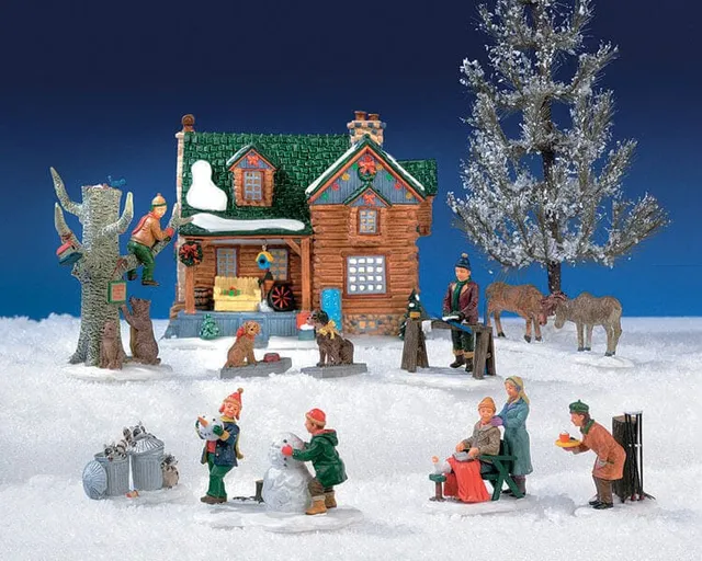 lemax-12-pc-wilderness-retreat-kit-kit-12-pi-ces-nature-miniature image 1