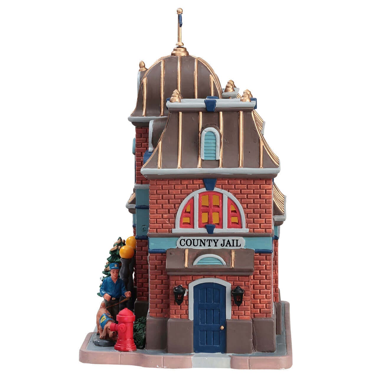 lemax-rolling-hills-police-station-b-timent-miniature-illumin image 2