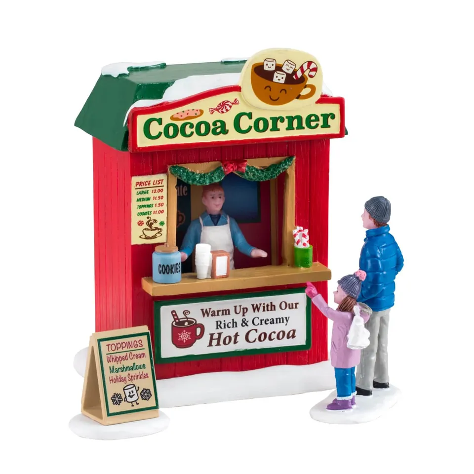 lemax-cocoa-corner-cabane-miniature-chocolat-chaud image 1